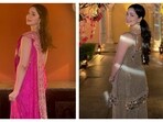 Sara Tendulkar went for both vibrant and neutral colour palatte for her friend's wedding. Sara Tendulkar went for both vibrant and neutral colour palatte for her friend's wedding.