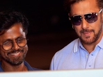 Salman Khan with AR Murugadoss in the new picture from Sikandar set.