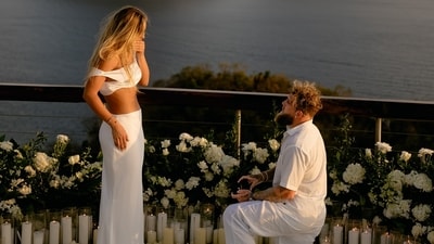 YouTube star Jake Paul gets engaged to speedskater Jutta Leerdam. (@jakepaul/Instagram)