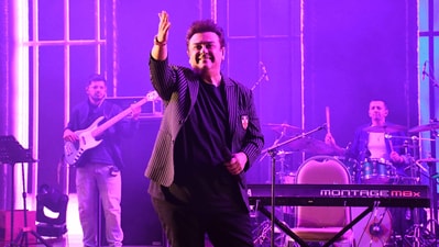 Padma Shri Adnan Sami recently took the stage for his debut performance at the new Plenary Hall inside Bharat Mandapam in Delhi. Padma Shri Adnan Sami recently took the stage for his debut performance at the new Plenary Hall inside Bharat Mandapam in Delhi.