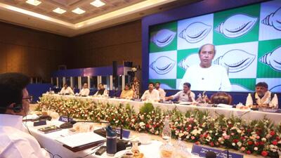 Biju Janata Dal (BJD) chief Naveen Patnaik speaks via video conferencing in Chennai (PTI) Biju Janata Dal (BJD) chief Naveen Patnaik speaks via video conferencing in Chennai (PTI)