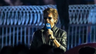 Shah Rukh Khan hosted the opening ceremony of IPL 2025. The Bollywood megastar was charming as always and the home crowd once again showed love to him. (AFP) Shah Rukh Khan hosted the opening ceremony of IPL 2025. The Bollywood megastar was charming as always and the home crowd once again showed love to him. (AFP)