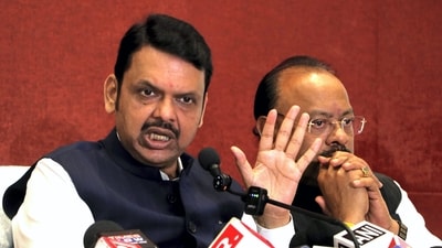 Maharashtra chief minister Devendra Fadnavis during a press conference in Nagpur on March 22, 2025. (PTI) Maharashtra chief minister Devendra Fadnavis during a press conference in Nagpur on March 22, 2025. (PTI)