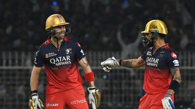 Salt and Kohli put up 95 runs for the opening stand in just 51 balls which pretty much ended any realistic chances of winning this match for KKR.  (Hindustan Times)