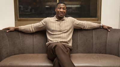 Jonathan Majors poses for a portrait on Wednesday, March 19, 2025, in New York. (Photo by Andy Kropa/Invision/AP) (AP) Jonathan Majors poses for a portrait on Wednesday, March 19, 2025, in New York. (Photo by Andy Kropa/Invision/AP) (AP)