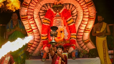 Sankey Tank was chosen as the venue due to its historical and religious importance. It is believed to be the birthplace of Vrishabhavathi, a tributary of the Cauvery.  (PTI)