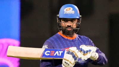 MI predicted XI vs CSK: Rohit Sharma is set to get a new opening partner. (PTI) MI predicted XI vs CSK: Rohit Sharma is set to get a new opening partner. (PTI)