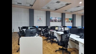 Vacant seats at safe city office under Smart City in Lucknow. (HT photo) Vacant seats at safe city office under Smart City in Lucknow. (HT photo)