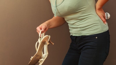Heels affect the shape of your spine too. (Shutterstock) Heels affect the shape of your spine too. (Shutterstock)