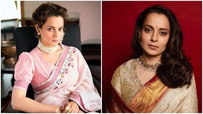 Kangana Ranaut dazzles with her stunning saree looks. Kangana Ranaut dazzles with her stunning saree looks.