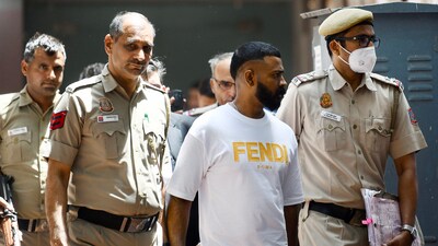 Conman Sukesh Chandrashekhar was transferred to the Mandoli jail on November 4, 2023. (ANI) Conman Sukesh Chandrashekhar was transferred to the Mandoli jail on November 4, 2023. (ANI)