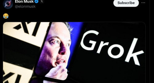 Elon Musk's reaction to controversy involving Grok and India. (X/@elonmusk) Elon Musk's reaction to controversy involving Grok and India. (X/@elonmusk)