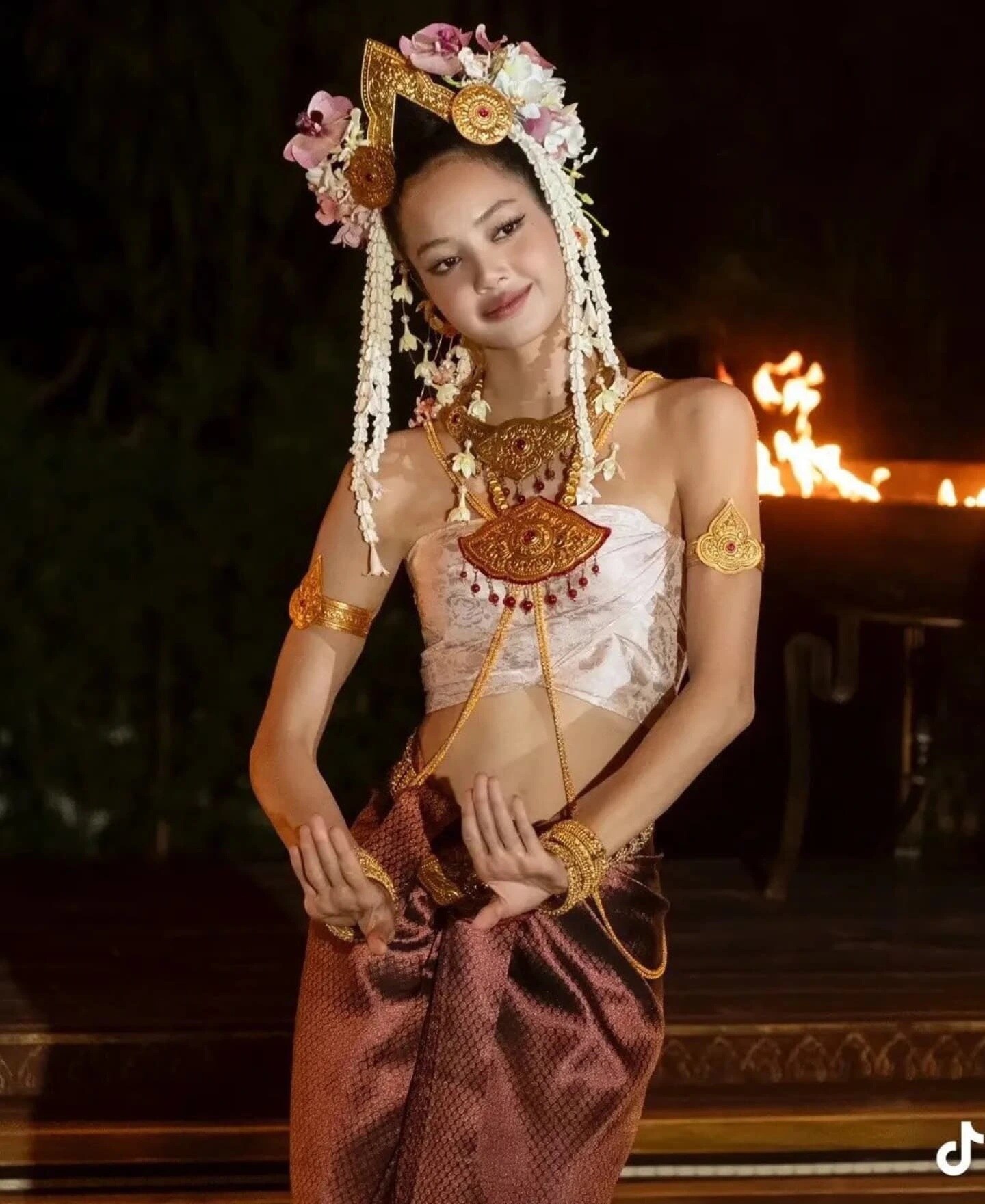 Traditional Thai attire meets summer florals
