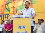 AAP national convenor Arvind Kejriwal at the 'Shaheedi Diwas' (Martyrs' Day) event at party headquarters in New Delhi on March 23, 2025. AAP national convenor Arvind Kejriwal at the 'Shaheedi Diwas' (Martyrs' Day) event at party headquarters in New Delhi on March 23, 2025.