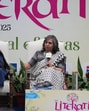 Authors Manju Jaidka and Neelkamal Puri delved into the role and beauty of metaphors in writing in session “Metaphors be with you: The power of storytelling”. (HT photo)