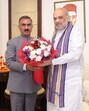 Chief minister Sukhvinder Singh Sukhu called on Union Home Minister Amit Shah in New Delhi on Saturday. (HT Photo) Chief minister Sukhvinder Singh Sukhu called on Union Home Minister Amit Shah in New Delhi on Saturday. (HT Photo)