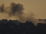 Smoke rises to the sky after an explosion in the Gaza Strip as seen from southern Israel. Smoke rises to the sky after an explosion in the Gaza Strip as seen from southern Israel.