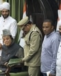 Jammu and Kashmir Assembly Speaker Abdul Rahim Rather conducts proceedings during the Budget session, in Jammu, on Saturday. (PTI)