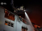 A Russian drone attack on Kyiv killed three people