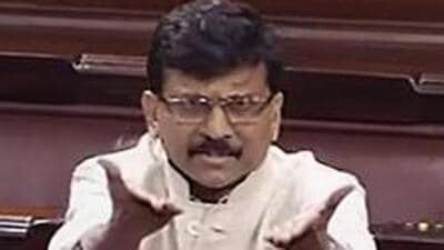 **EDS: TV GRAB** New Delhi: Shiv Sena member Sanjay Raut speaks in the Rajya Sabha during the Winter Session of Parliament, in New Delhi, Wednesday, Dec. 11, 2019. (RSTV/PTI Photo) (PTI12_11_2019_000114B) (PTI) **EDS: TV GRAB** New Delhi: Shiv Sena member Sanjay Raut speaks in the Rajya Sabha during the Winter Session of Parliament, in New Delhi, Wednesday, Dec. 11, 2019. (RSTV/PTI Photo) (PTI12_11_2019_000114B) (PTI)