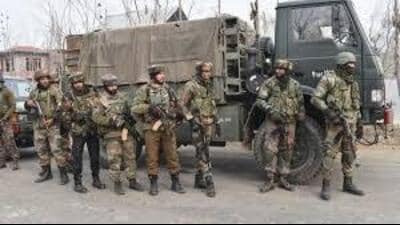 A pistol, its three magazines and six rounds and 25 rounds of AK assault rifle were recovered from the hideout, they said, adding no one was arrested during the operation which was conducted on a specific intelligence input following reports of suspicious movement. (HT representative)