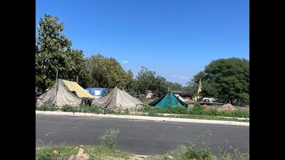 According to sources, GMADA could not get any bidder for the 6.30-acre commercial site in Sector 62, which has been encroached upon by the protesters. (HT Photo) According to sources, GMADA could not get any bidder for the 6.30-acre commercial site in Sector 62, which has been encroached upon by the protesters. (HT Photo)