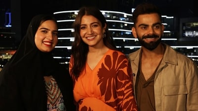 Anushka is known to often accompany Virat during his matches with their children. Anushka is known to often accompany Virat during his matches with their children.