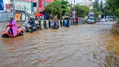The IMD said Bengaluru city recorded 3.6 mm of rainfall with thunderstorms from 8.30 am to 8.30 pm. (PTI) The IMD said Bengaluru city recorded 3.6 mm of rainfall with thunderstorms from 8.30 am to 8.30 pm. (PTI)