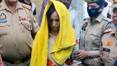 Muskan Rastogi is also facing drug withdrawal issues in prison, demanding morphine injections from authorities. (PTI) Muskan Rastogi is also facing drug withdrawal issues in prison, demanding morphine injections from authorities. (PTI)