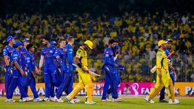 CSK have thus continued their winning run against MI. This is the fourth consecutive time that they have beaten by arch-rivals. (PTI) CSK have thus continued their winning run against MI. This is the fourth consecutive time that they have beaten by arch-rivals. (PTI)