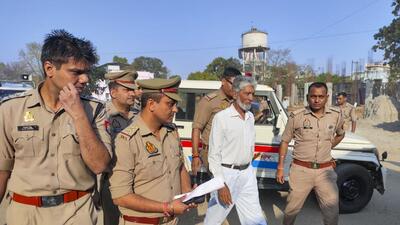 Sambhal mosque panel chief Zafar Ali was arrested after a four-hour interrogation on Sunday. (PTI) Sambhal mosque panel chief Zafar Ali was arrested after a four-hour interrogation on Sunday. (PTI)