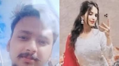 Muskan Rastogi (R), along with her lover Sahil Shukla, killed her husband Saurabh Rajput (L) on the night of March 4. (File Image)