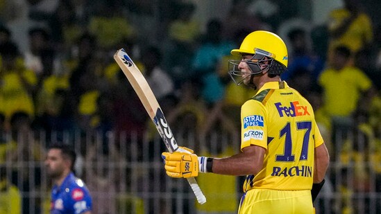 Ravindra stayed strong at the other end though and cruised past his half-century in 42 balls. (PTI)