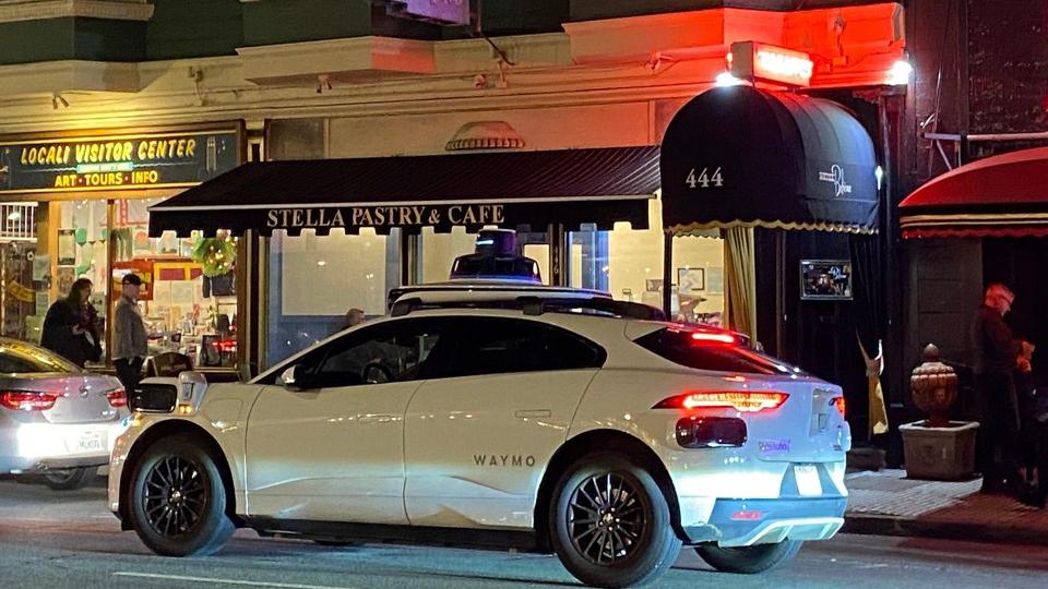 The robotaxi service Waymo. The robotaxi service Waymo.