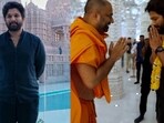 Allu Arjun at the BAPS Hindu Mandir in Abu Dhabi. Allu Arjun at the BAPS Hindu Mandir in Abu Dhabi.