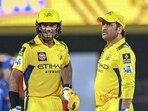 CSK's Rachin Ravindra (L) and MS Dhoni look on during the IPL 2025 match between Chennai Super Kings and Mumbai Indians CSK's Rachin Ravindra (L) and MS Dhoni look on during the IPL 2025 match between Chennai Super Kings and Mumbai Indians