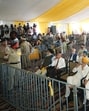 Crowd at CM Bhagwant Mann’s rally in Nawashahr on Sunday. (HT Photo)