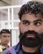 Gangster Jaggu Bhagwanpuria who was shifted from a Punjab jail to a prison in Silchar in Assam by the NCB on Sunday. (PTI)