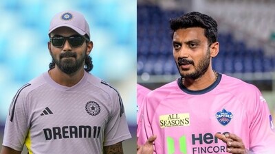 Axar Patel was asked about KL Rahul's availability. (PTI) Axar Patel was asked about KL Rahul's availability. (PTI)