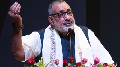 Union minister of rural development Giriraj Singh wants DK Shivakumar to be removed. (Santosh Kumar / Hindustan Times)