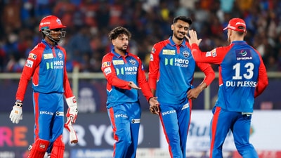 Kuldeep and the rest of the DC spinners first put a halt on the LSG charge and the wickets tumbled for the away side. (ANI) Kuldeep and the rest of the DC spinners first put a halt on the LSG charge and the wickets tumbled for the away side. (ANI)