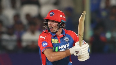 The first signs of a revival came with Tristan Stubbs' 48-run stand with Ashutosh, who was an impact sub.  (REUTERS)