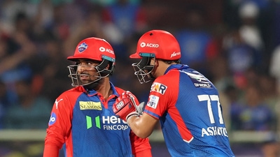 But the rug really got pulled out from under LSG's feet when Vipraj Nigam blasted 39 runs in just 15 balls and put up a 55-run stand off just 22 balls with Ashutosh.  (REUTERS)