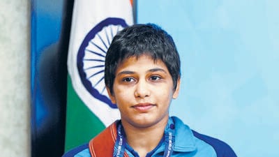 Indian wrestler Antim Panghal. (Hindustan Times) Indian wrestler Antim Panghal. (Hindustan Times)