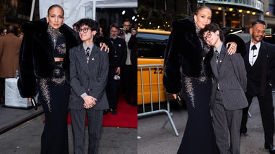 Jennifer Lopez with her daughter Emme in New York. Jennifer Lopez with her daughter Emme in New York.