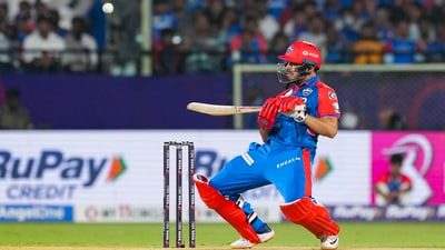 Ashutosh had been rather subdued until the stand with Nigam, in which he contributed 15 runs in seven balls. (PTI) Ashutosh had been rather subdued until the stand with Nigam, in which he contributed 15 runs in seven balls. (PTI)