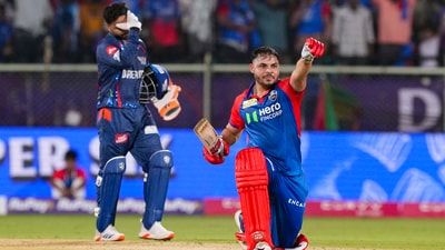 Ashutosh Sharma showed that his incredible 2024 season was no fluke as he simply picked up in DC colours where he left off in Punjab Kings' and led his side to a scarcely believable one-wicket win. (PTI) Ashutosh Sharma showed that his incredible 2024 season was no fluke as he simply picked up in DC colours where he left off in Punjab Kings' and led his side to a scarcely believable one-wicket win. (PTI)
