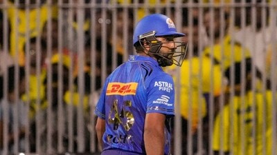 Rohit Sharma was dismissed for a duck against CSK in the IPL 2025 match at Chepauk. (PTI) Rohit Sharma was dismissed for a duck against CSK in the IPL 2025 match at Chepauk. (PTI)