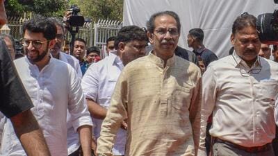 Shiv Sena (UBT) MLC Uddhav Thackeray arrives to attend the Budget session of Maharashtra Assembly on March 20 (PTI FILE PHOTO) Shiv Sena (UBT) MLC Uddhav Thackeray arrives to attend the Budget session of Maharashtra Assembly on March 20 (PTI FILE PHOTO)