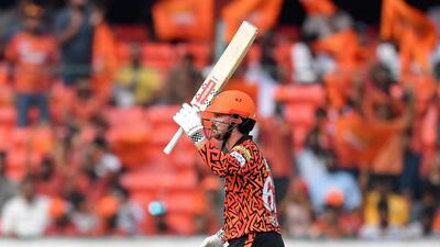 Sunrisers Hyderabad's Travis Head celebrates after scoring a half-century during Indian Premier League 2025 (AFP) Sunrisers Hyderabad's Travis Head celebrates after scoring a half-century during Indian Premier League 2025 (AFP)